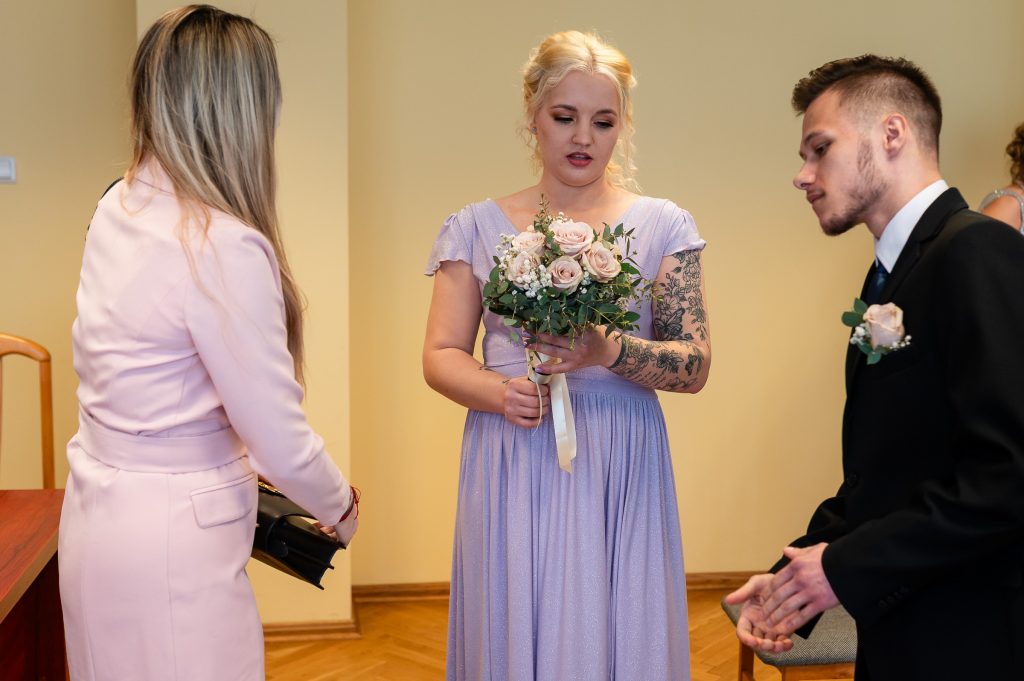 Ślub we Włocławku - chwila przed ceremonią